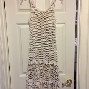 Michael Kors white crochet shift dress